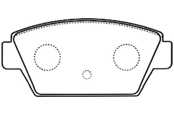 KAVO PARTS Комплект тормозных колодок, дисковый тормоз BP-5551